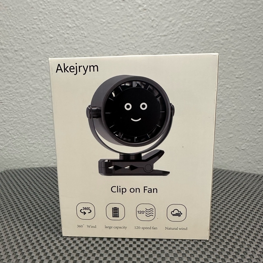 Black Clip-on Fan
